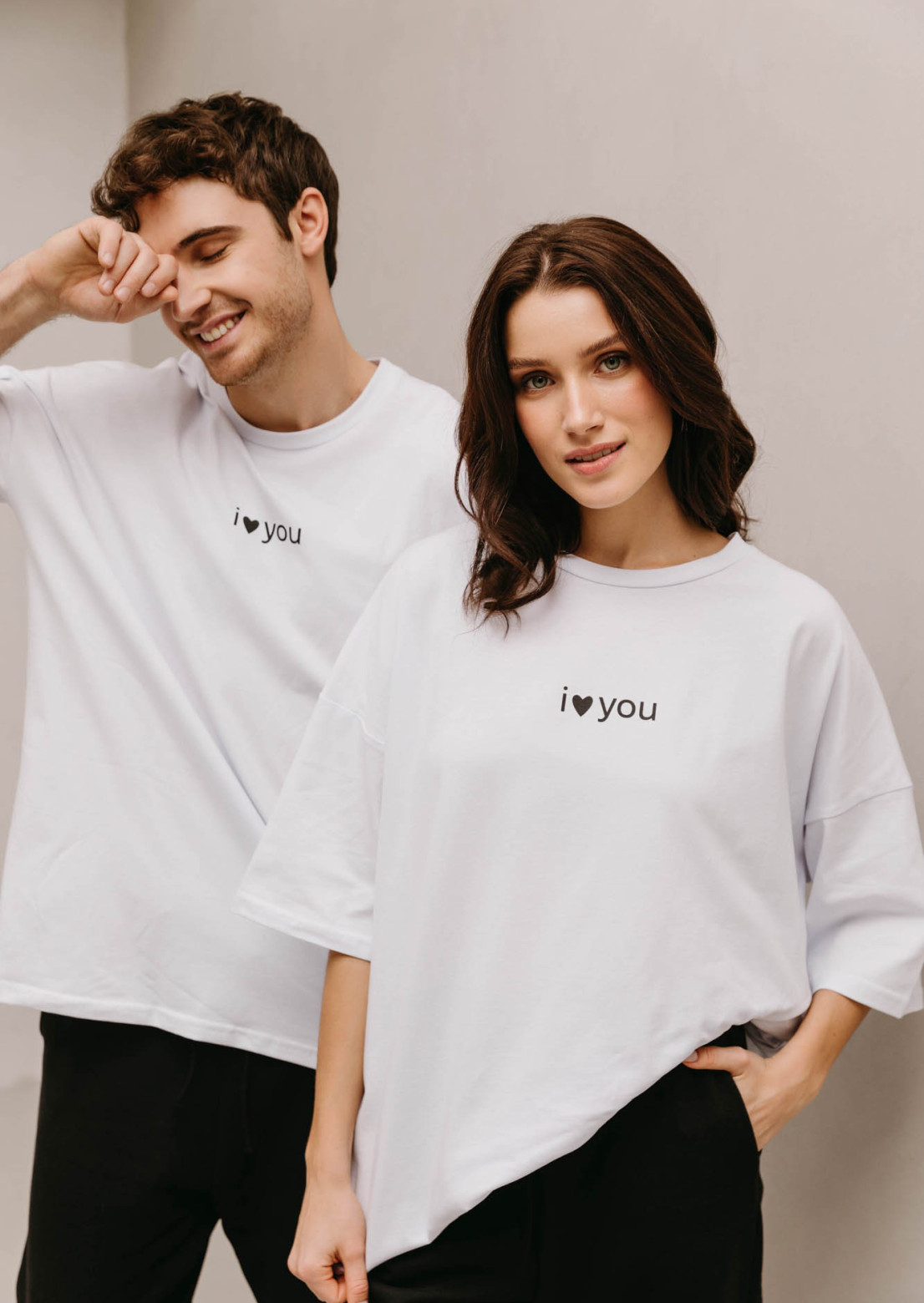 Gift set Cabanchi Love Box with oversize t-shirt unisex mega oversize "i ❤ you"